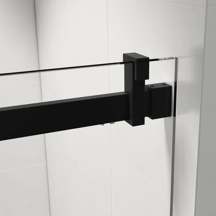 HHK HOME 60'' W 76'' H Frameless Rectangle Shower Enclosure HHKSS05-MB-6076