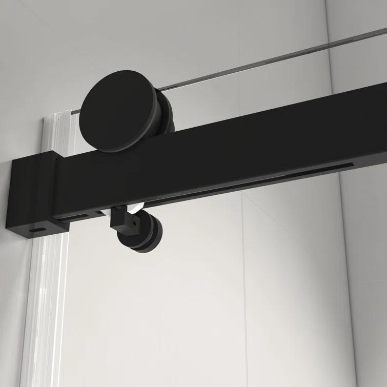 HHK HOME 60'' W 76'' H Frameless Rectangle Shower Enclosure HHKSS05-MB-6076