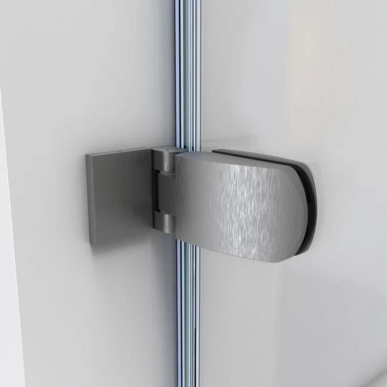 Aqua Uno 56" W x 58" H Hinged Semi-Frameless Tub Door