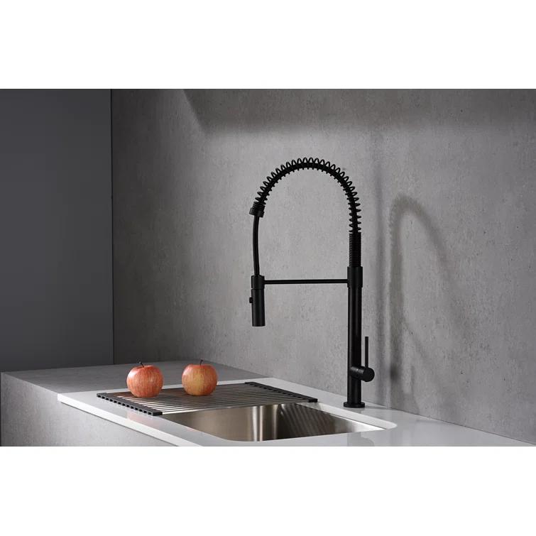 Karran Bluffton Single Handle Pull Down Sprayer Kitchen Faucet
