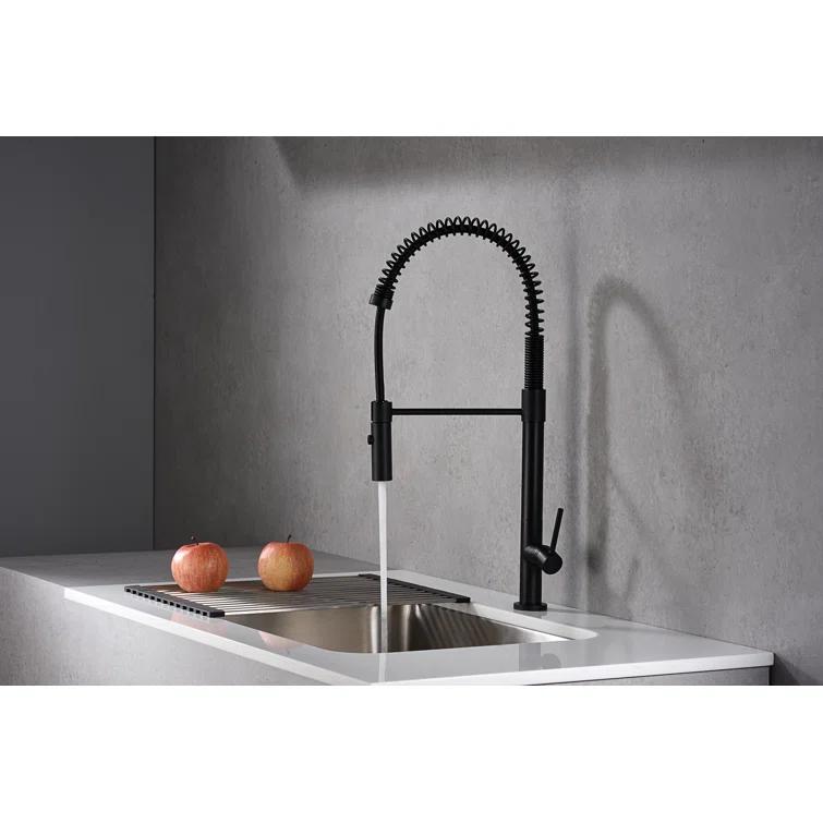 Karran Bluffton Single Handle Pull Down Sprayer Kitchen Faucet