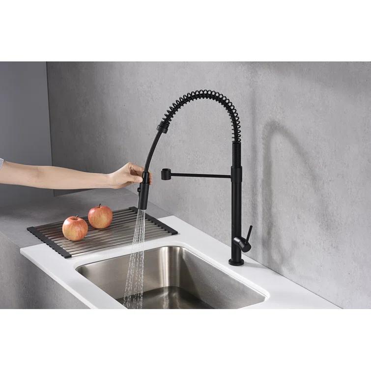 Karran Bluffton Single Handle Pull Down Sprayer Kitchen Faucet