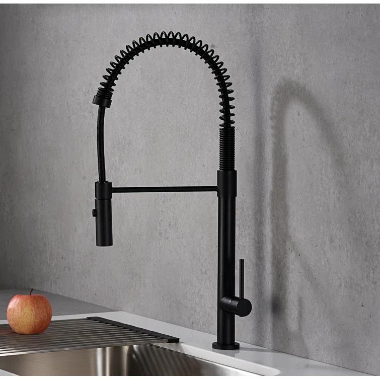 Karran Bluffton Single Handle Pull Down Sprayer Kitchen Faucet