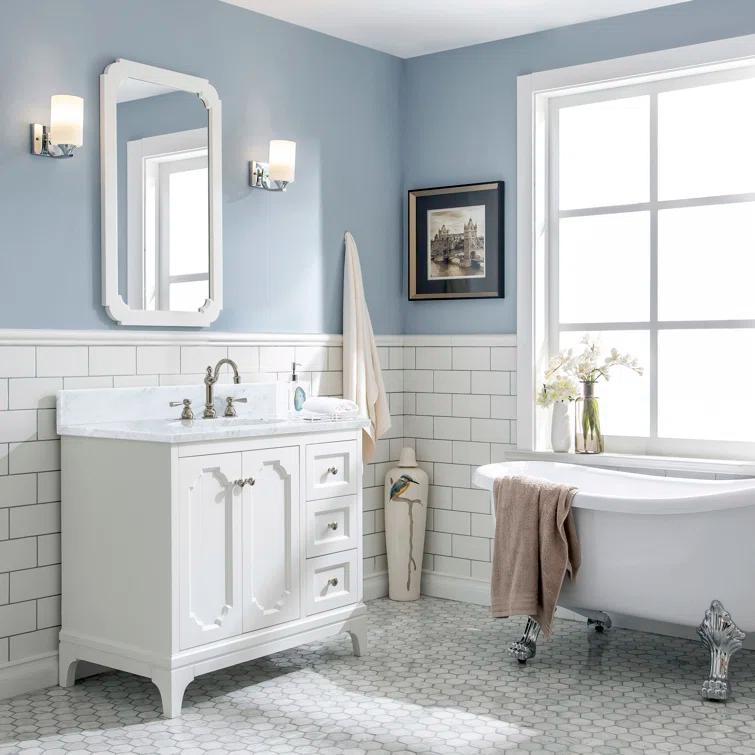 Willa Arlo™ Interiors Bernardo 36'' Single Bathroom Vanity with Stone Top