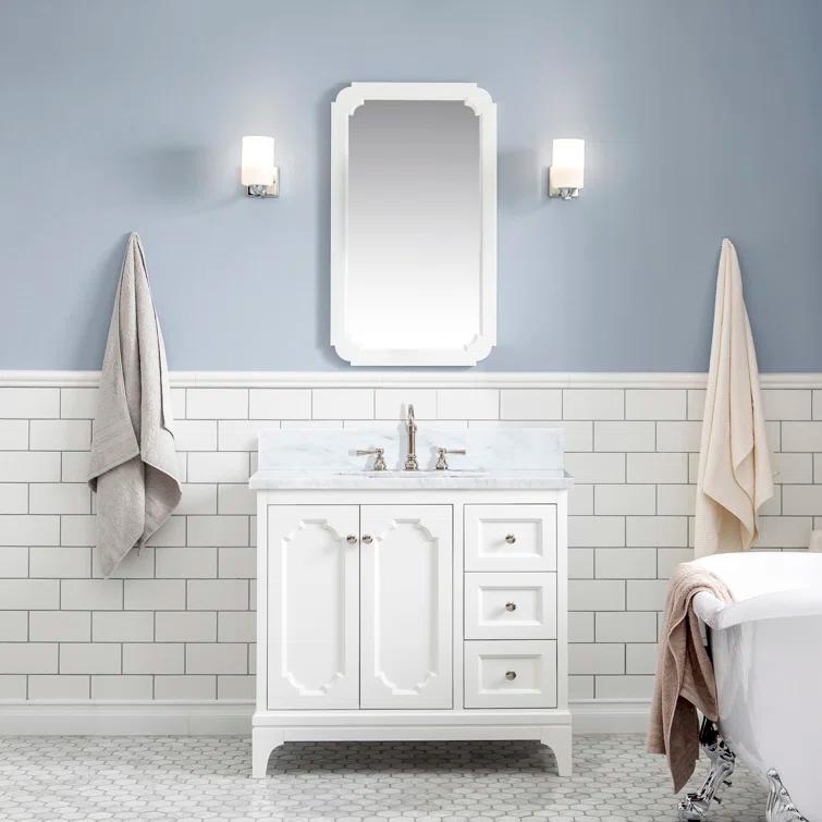 Willa Arlo™ Interiors Bernardo 36'' Single Bathroom Vanity with Stone Top