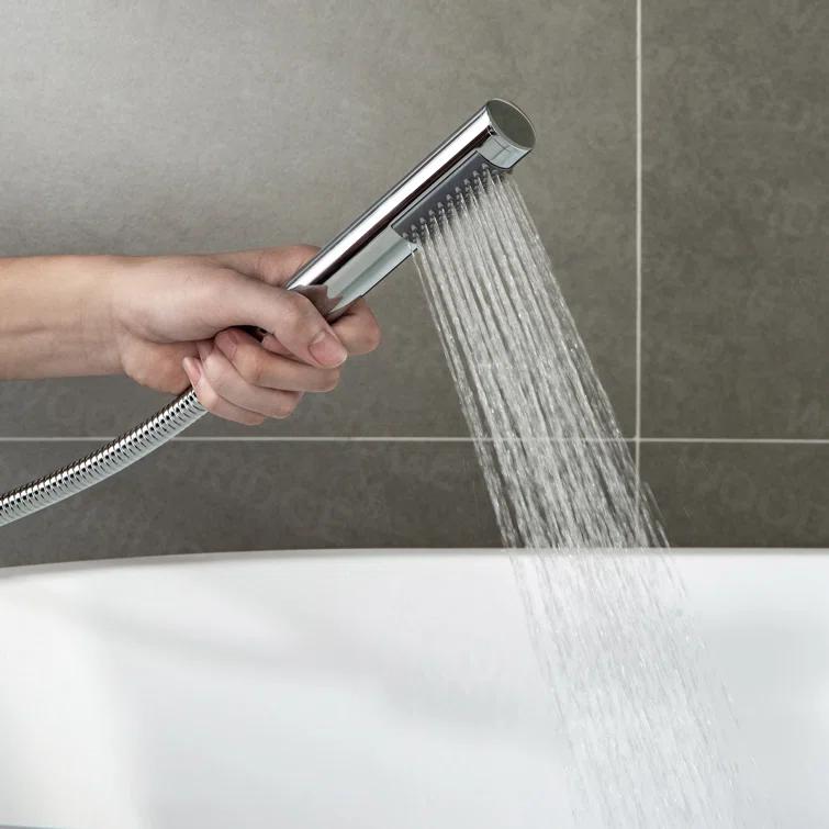 WoodBridge Cove 1 Handle Bathroom Freestanding Tub Filler with Diverter F0010ORBVT