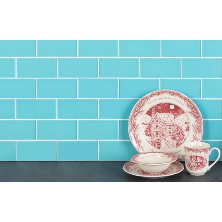 Premium 3" x 6" Straight Edge Glass Mosaic Subway Tile