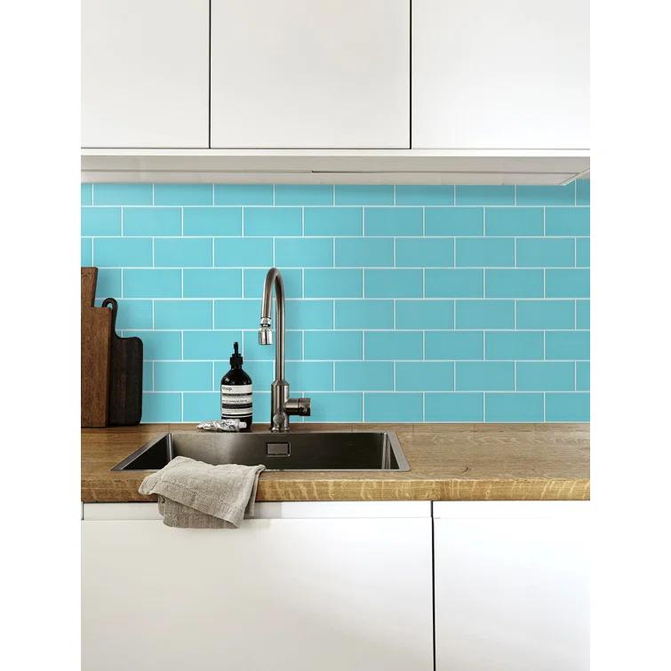 Premium 3" x 6" Straight Edge Glass Mosaic Subway Tile