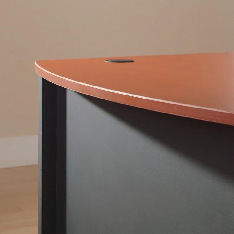 Series C L Shaped Desk with Mobile File Cabinet