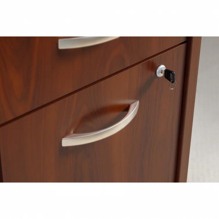 Series C L Shaped Desk with Mobile File Cabinet
