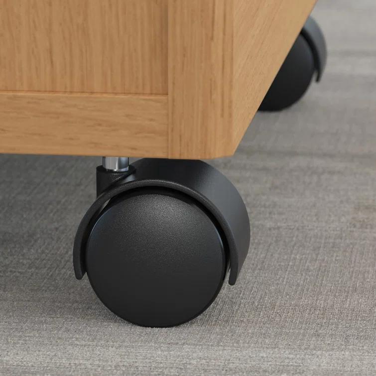 Series C L Shaped Desk with Mobile File Cabinet