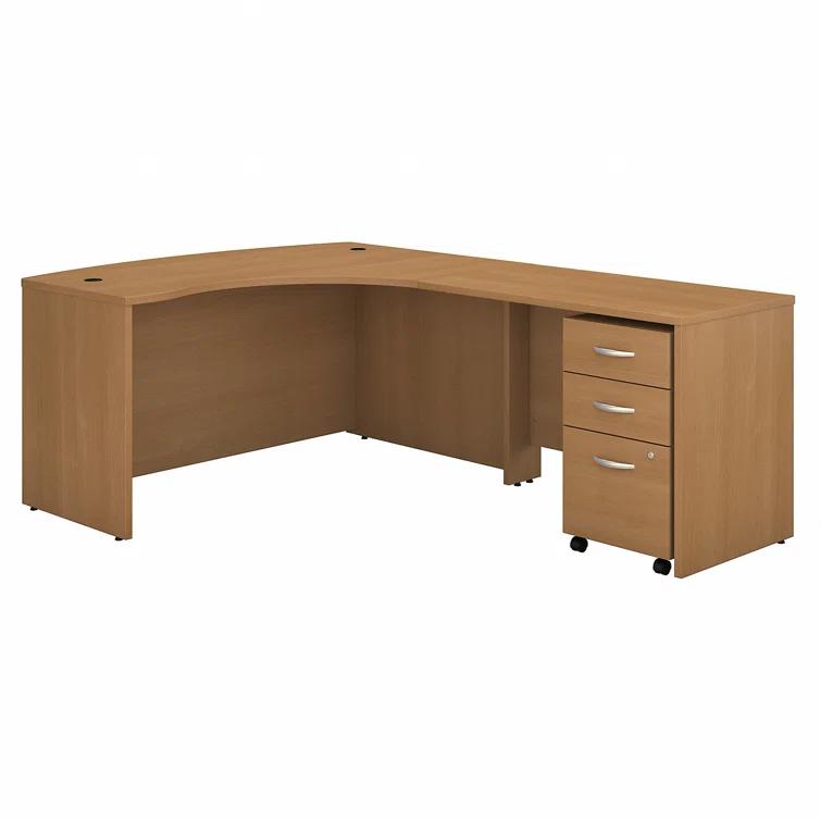 Series C L Shaped Desk with Mobile File Cabinet