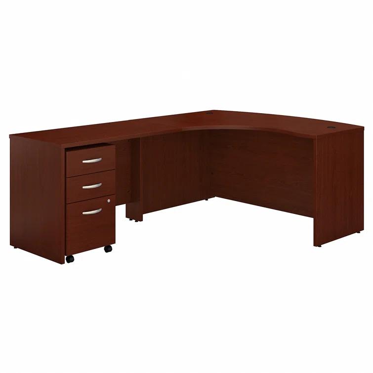 Series C L Shaped Desk with Mobile File Cabinet