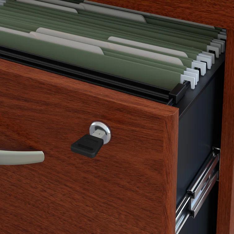 Series C L Shaped Desk with Mobile File Cabinet