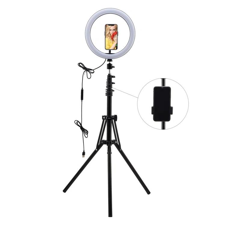Dimmable Ring Lighting Kit Tripod with Light Stand