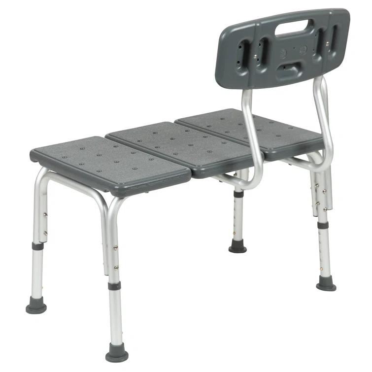 Phoebe Aluminum Height Adjustable Medical Shower Transfer Bench