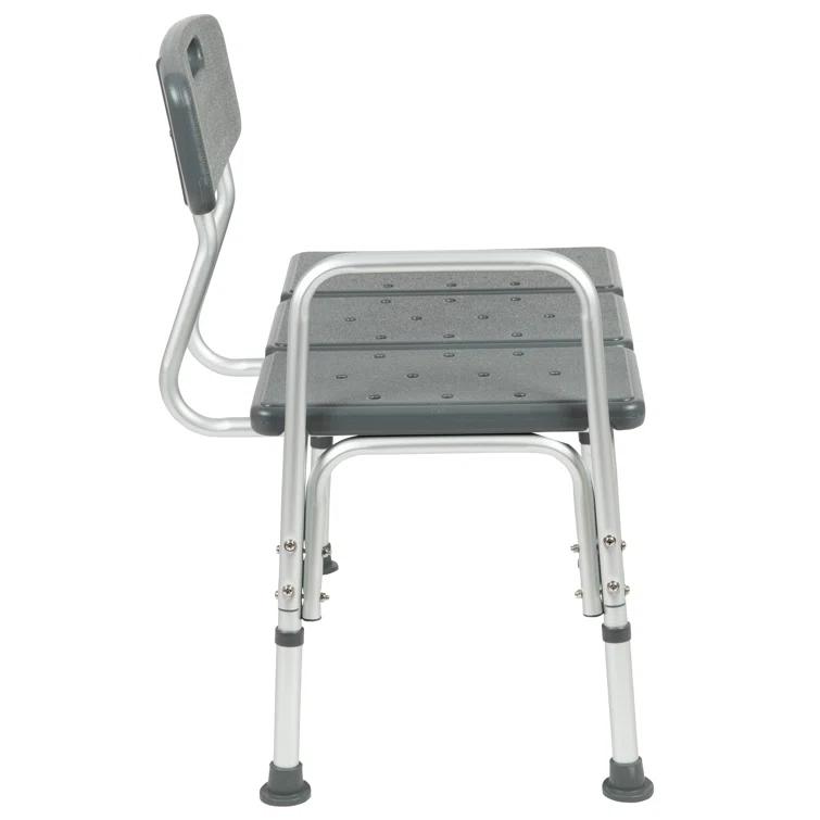 Phoebe Aluminum Height Adjustable Medical Shower Transfer Bench