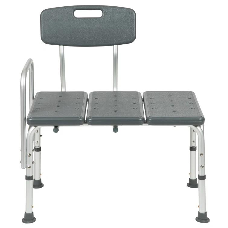 Phoebe Aluminum Height Adjustable Medical Shower Transfer Bench