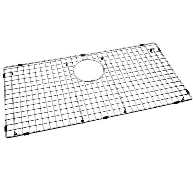 28.39-in x 14.17-in Rear Drain Heavy-Duty Stainless Steel Sink Grid