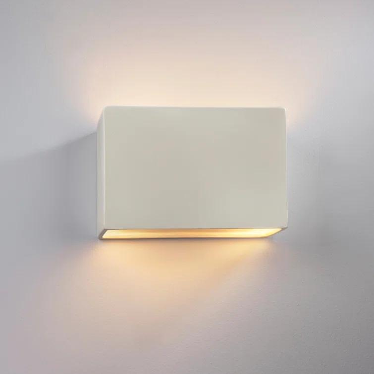 Coastal Matte White Ceramic 10'' Outdoor Wall Sconce
