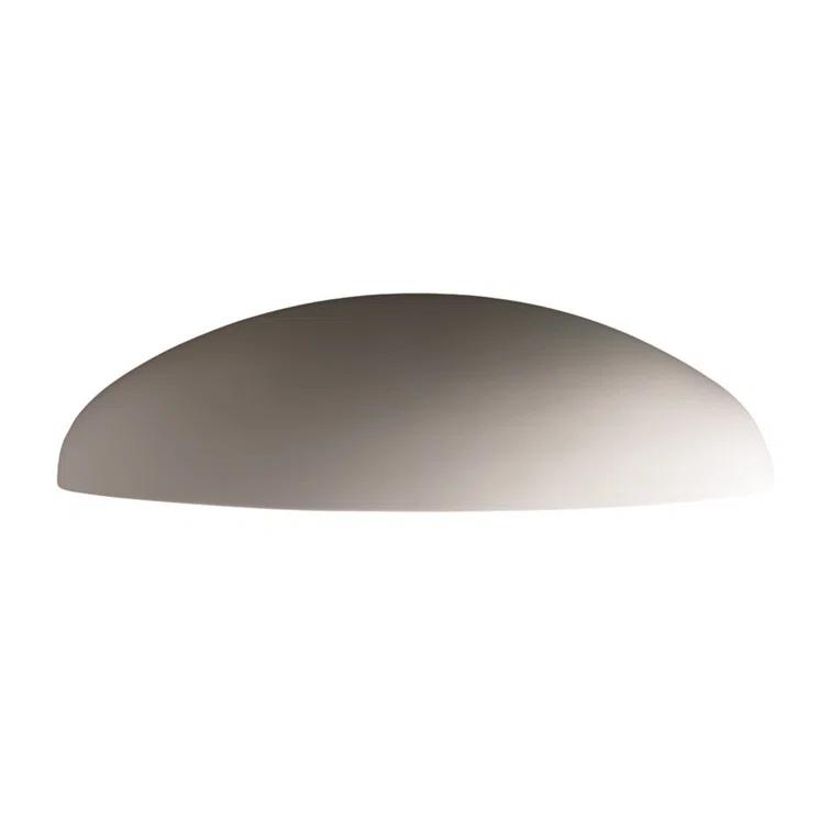 Ambiance Bisque 2-Light Ceramic Wall Sconce, Dimmable, Direct Wired