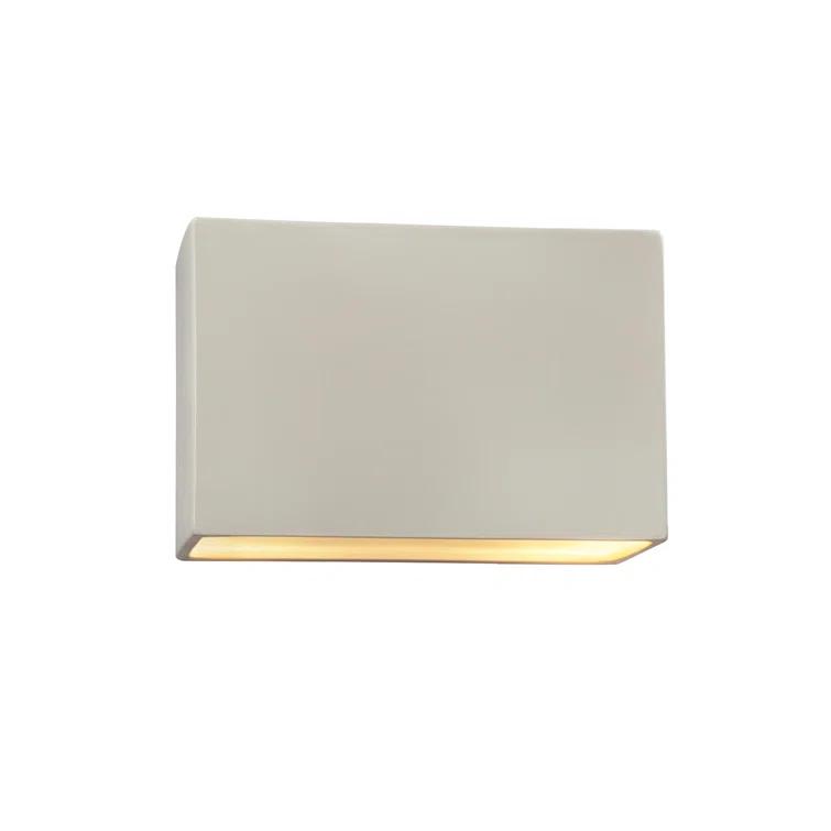 Coastal Matte White Ceramic 10'' Outdoor Wall Sconce