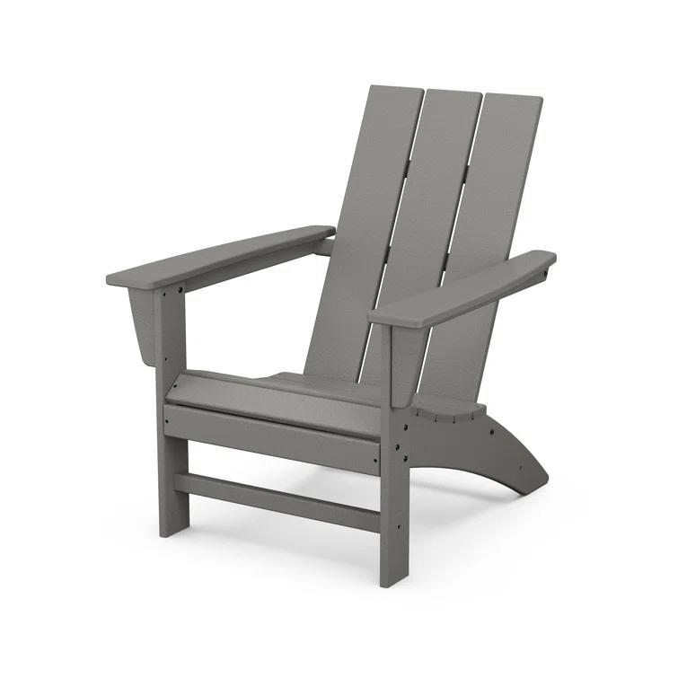 Modern Adirondack High-Density Polyethylene (HDPE) Outdoor Adirondack Chair
