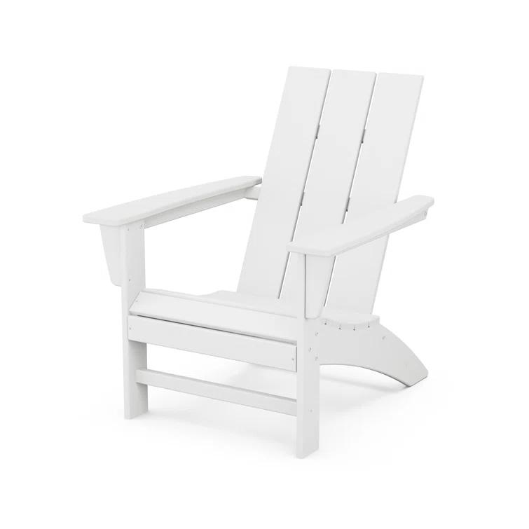 Modern Adirondack High-Density Polyethylene (HDPE) Outdoor Adirondack Chair