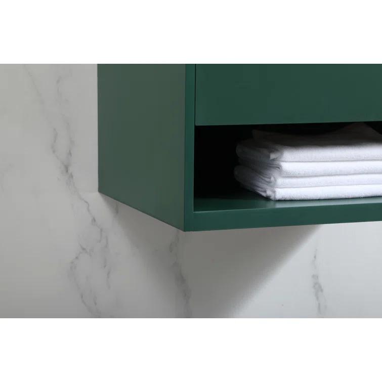 Wade Logan® Roman 24'' Single Bathroom Vanity with Engineered Marble Top