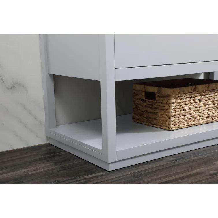 Greenburg 48'' Single Bathroom Vanity with Quartz Top