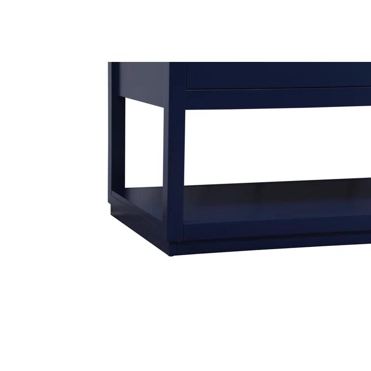 Hokku Designs Greenburg 48'' Single Bathroom Vanity with Engineered Marble Top