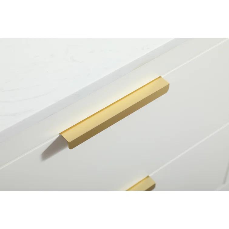 Hokku Designs Greenburg 48'' Single Bathroom Vanity with Engineered Marble Top
