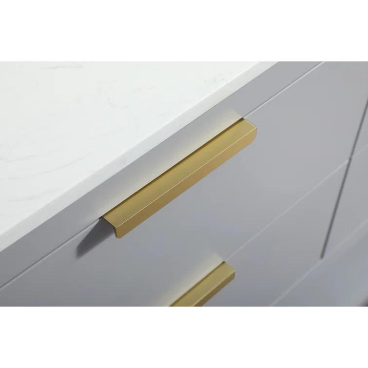 Greenburg 48'' Single Bathroom Vanity with Quartz Top