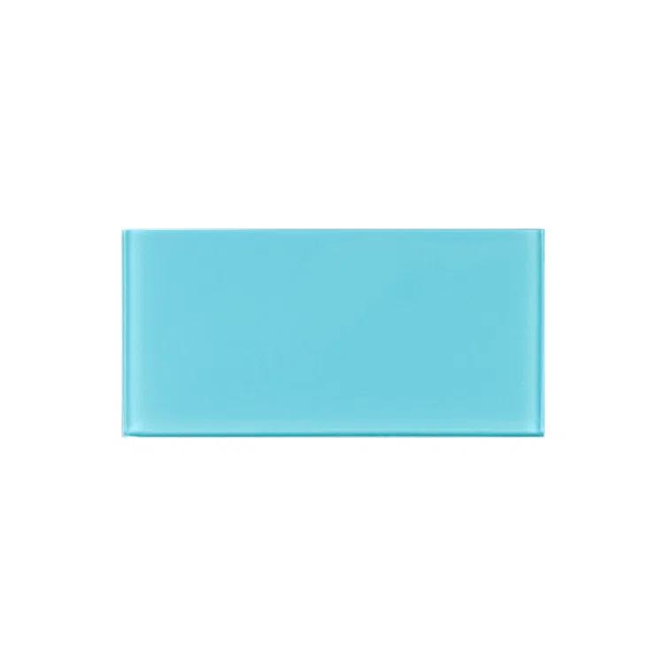 3'' W x 6'' L Glass Peel and Stick Subway Tile