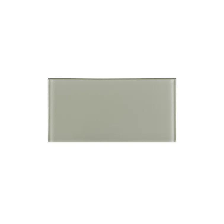 3'' W x 6'' L Glass Peel and Stick Subway Tile