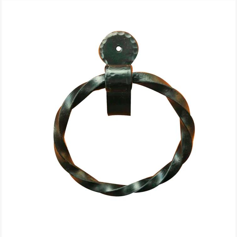 Hand Forged Wrought Iron Towel Ring