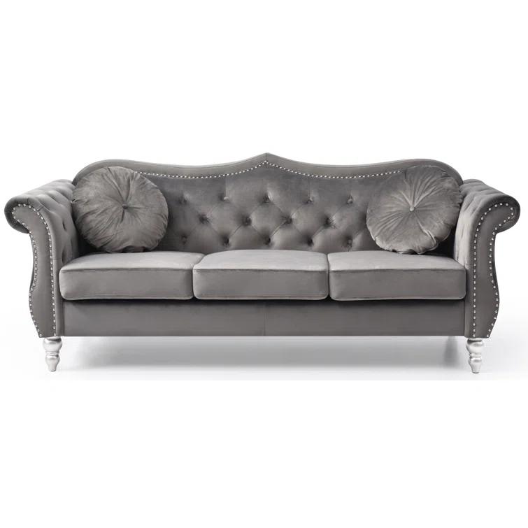 Hollywood 82'' Velvet Sofa