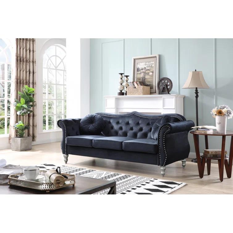 Hollywood 82'' Velvet Sofa