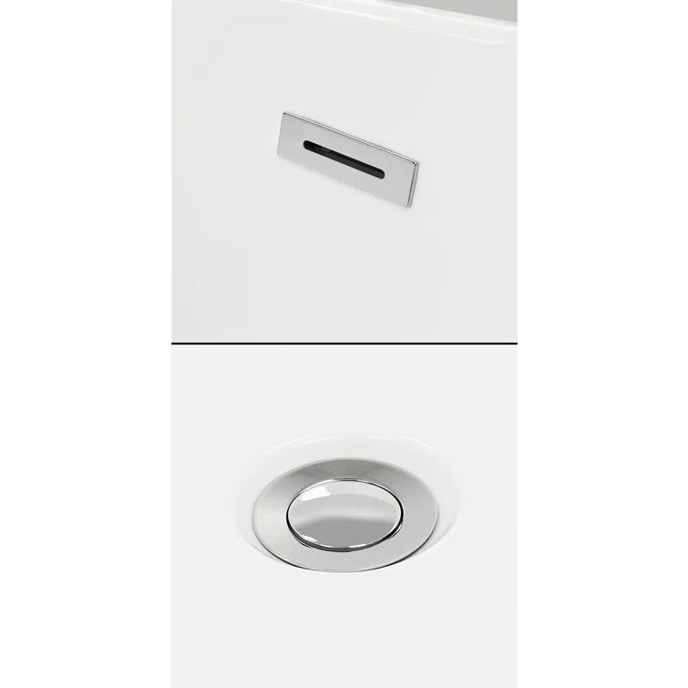 Wyndham Collection Grayley 66'' x 32'' Alcove / Tile In Soaking Acrylic Bathtub WCBTW16632L