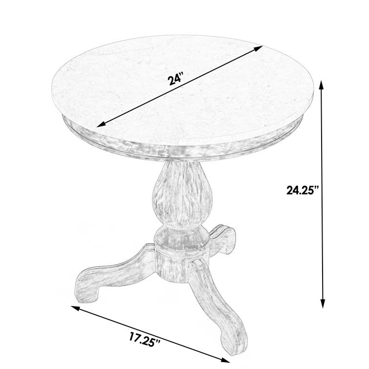 Aberdale End Table with Marble Top