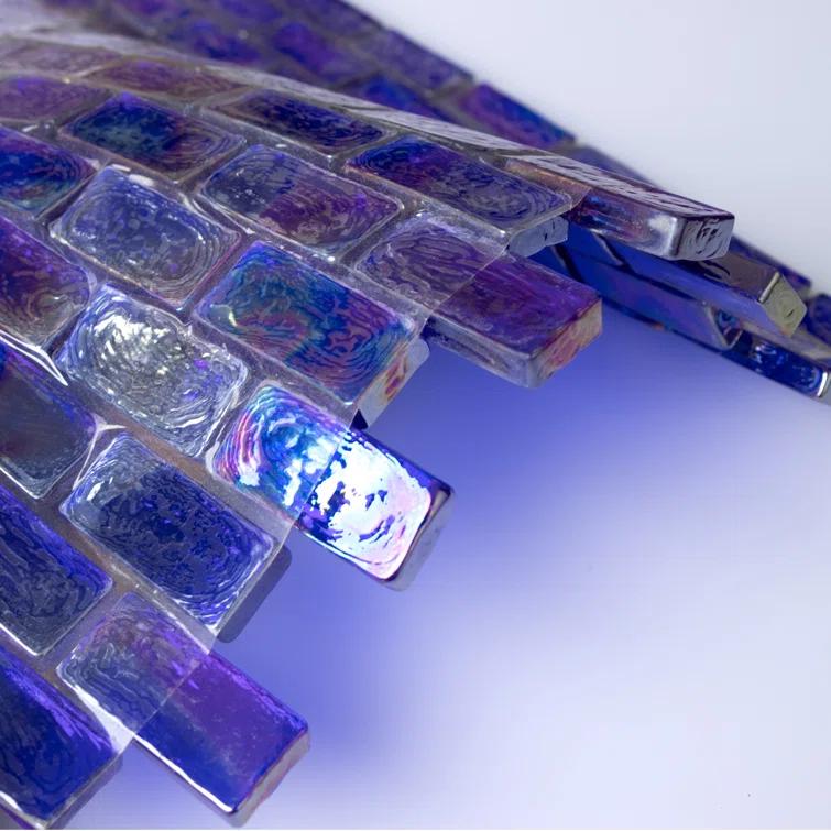 Swimming Pool 0.75" x 1.65"Straight Edge Glass Brick Joint Tile