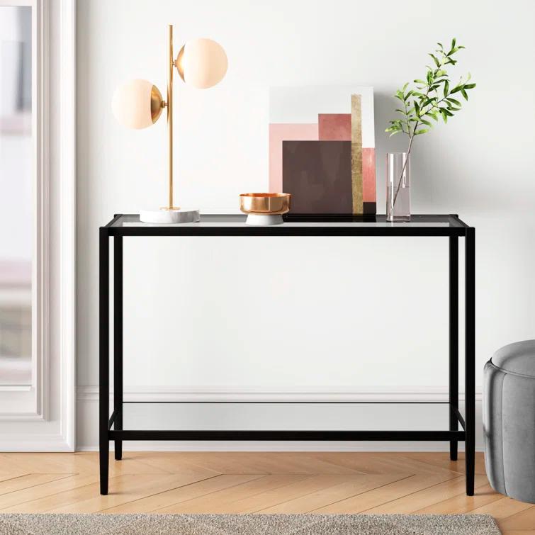 Hera Glass Top Console Table
