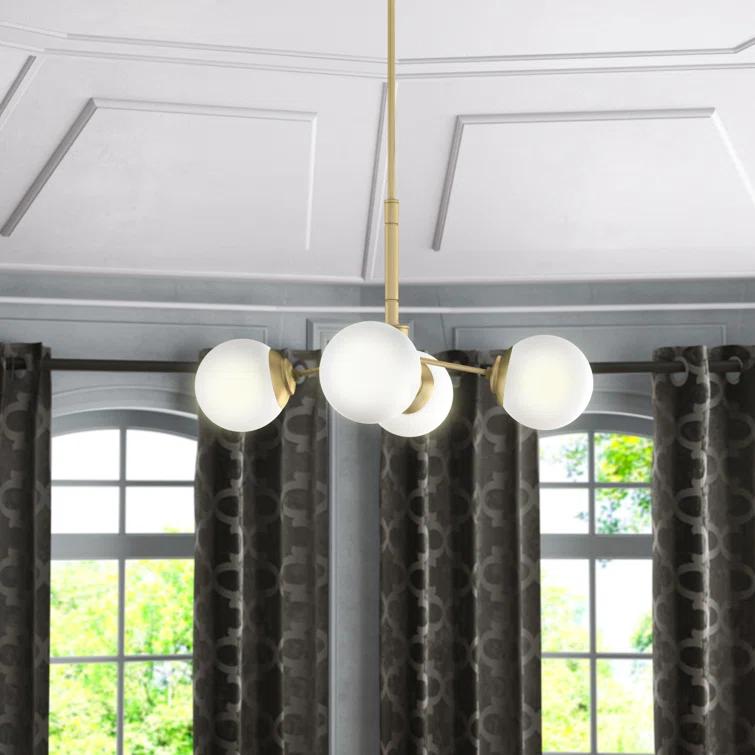 Hunter Fan Hepburn 4 - Light Sputnik Sphere Chandelier