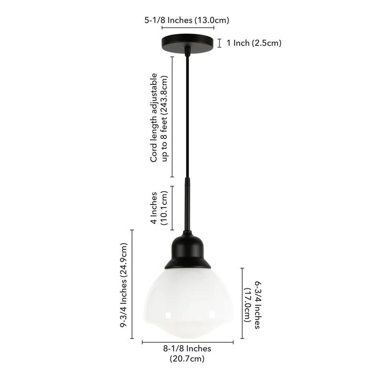 Katarina Single Light Glass Dimmable Pendant