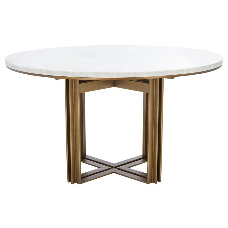 Safavieh Couture Azalea Round Marble Top Dining Table