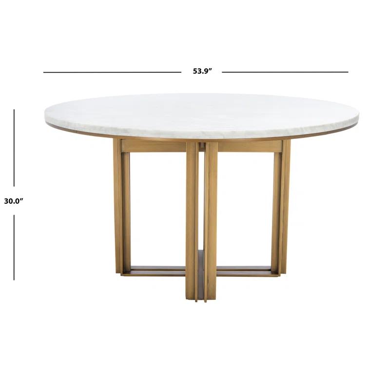 Safavieh Couture Azalea Round Marble Top Dining Table