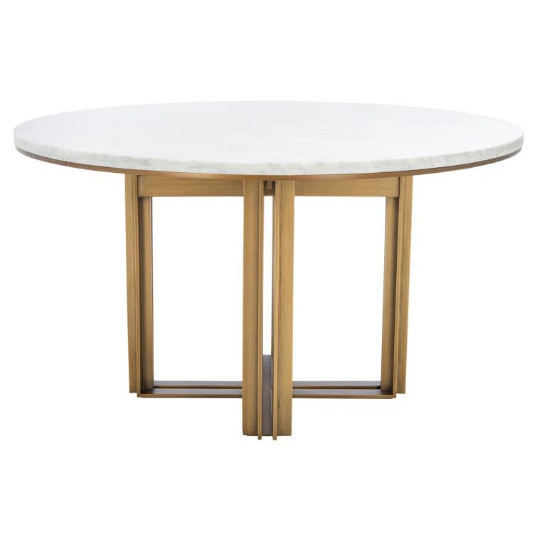 Safavieh Couture Azalea Round Marble Top Dining Table