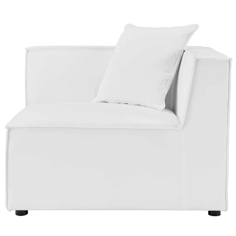 Saybrook Outdoor Patio Upholstered 7-Piece Sectional Sofa