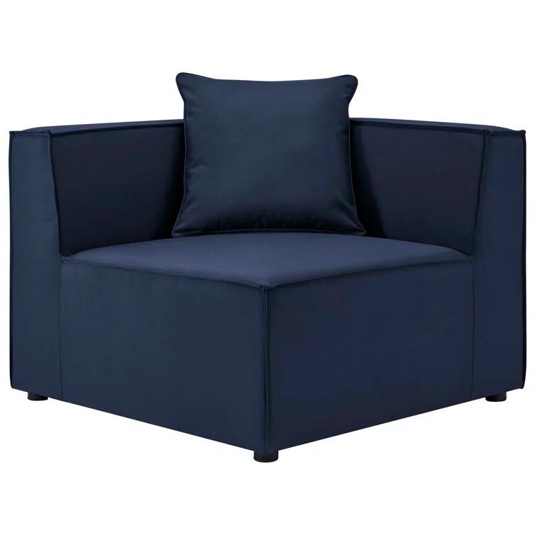 Saybrook Outdoor Patio Upholstered 7-Piece Sectional Sofa