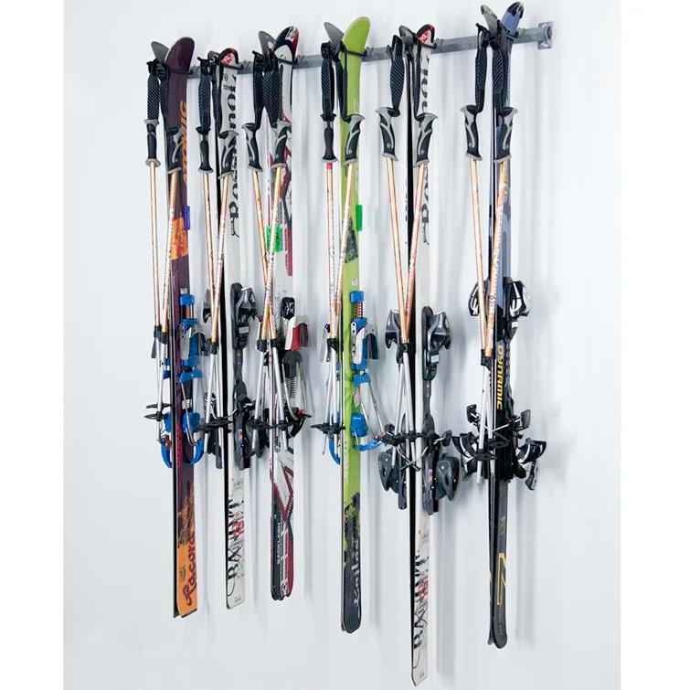Monkey Bar Storage Steel Wall Mounted Adjustable Multi-Use Ski/Snowboard Rack 3006